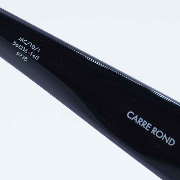 Jacquemus CARRE ROND JAC/10 C1 Sunglasses Black Geometric Frame, Grey Lenses - Picture 6 of 12